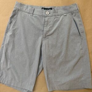 Travis Mathew Light Gray Flat Front Shorts